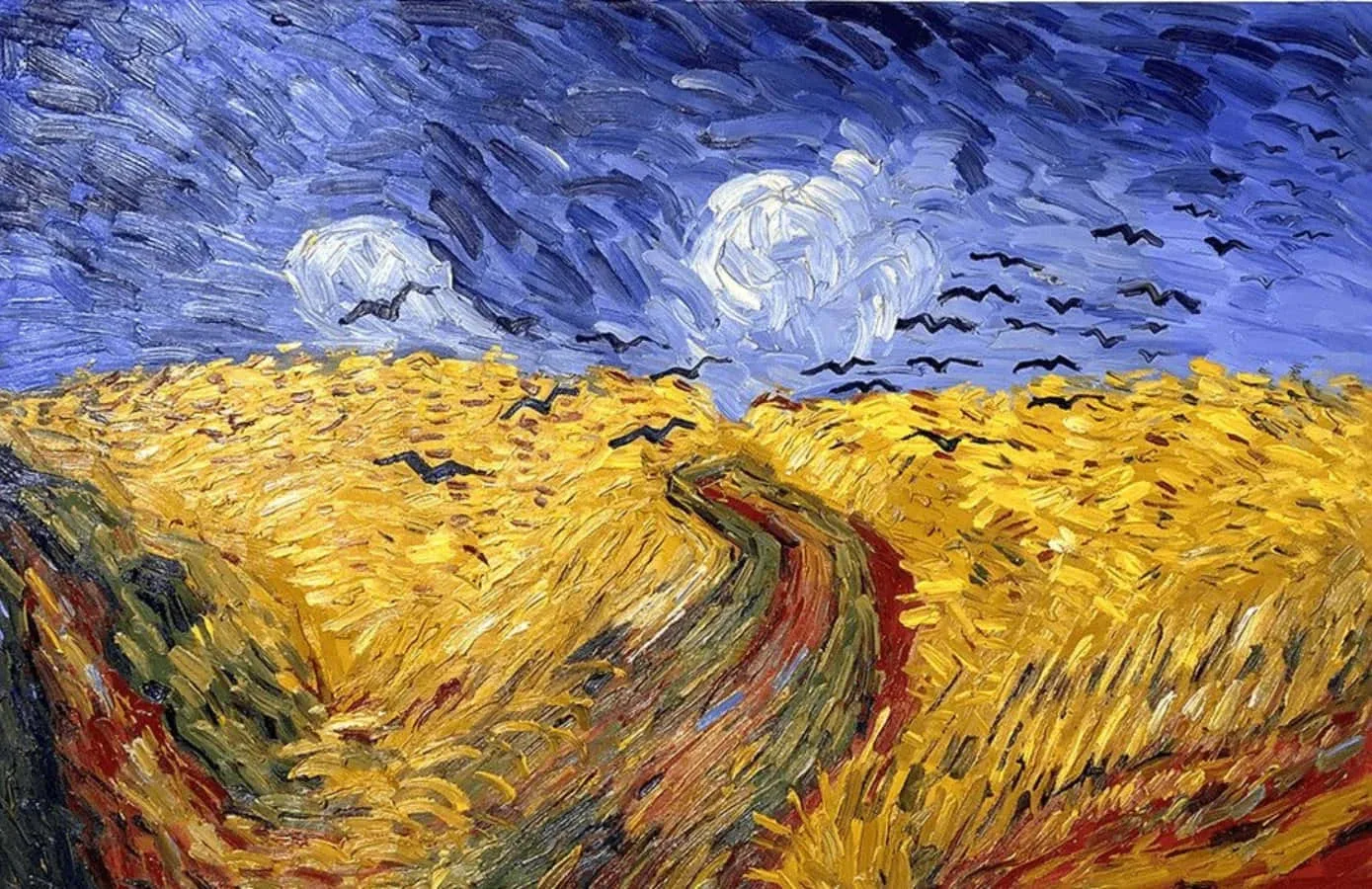 Wheatfield with Crows